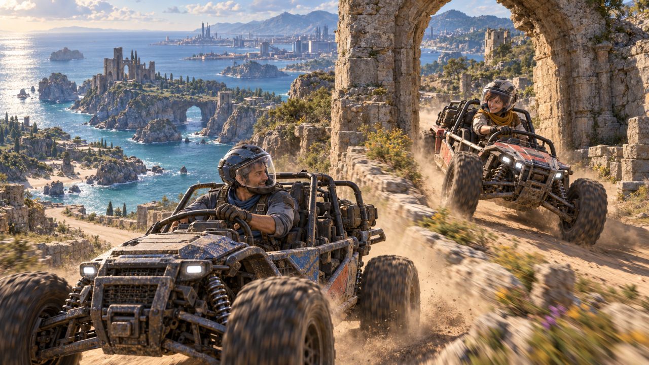 Two game characters across shared game environments image 3 of 3